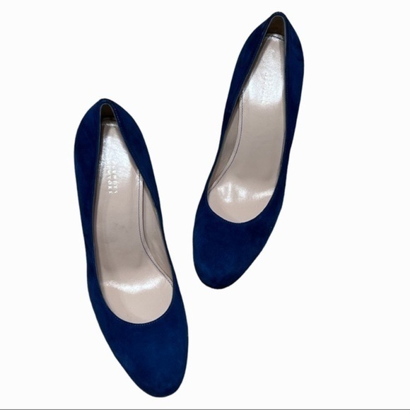 Barneys New York blue suede stiletto heels size 9.5 - Picture 5 of 14